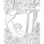 Aerial Silks Coloring Book