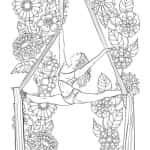 Aerial Silks Coloring Book